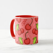 Mug Cerises d'aquarelle (Devant gauche)