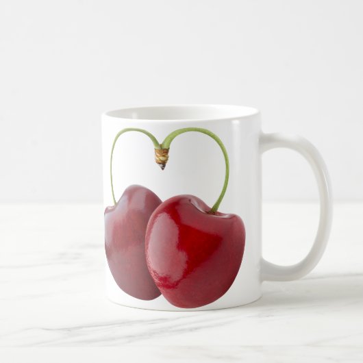 Mug Cerises en forme de coeur (Droite)