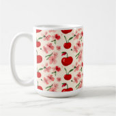 Mug Cerises et fleurs roses (Gauche)