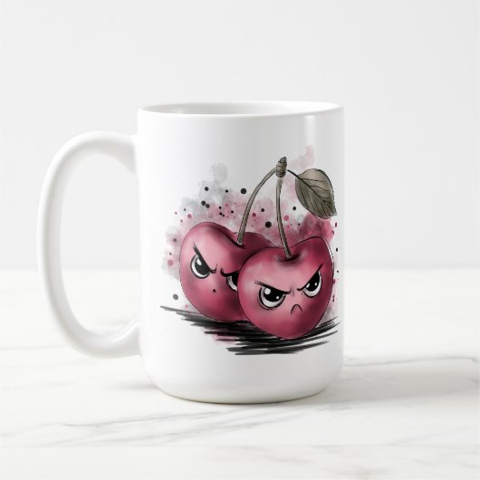 Mug Cerises Grincheuses (Gauche)