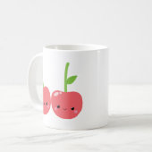 Mug Cerises mignonnes juteuses de Kawaii (Devant gauche)