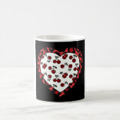 Mug Cerises RAB Empreinte de léopard Heart Rockabilly (Centre)