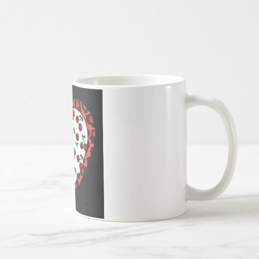 Mug Cerises RAB Empreinte de léopard Heart Rockabilly (Droite)