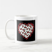 Mug Cerises Rockabilly RAB Impression Léopard Coeur (Gauche)