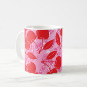 Mug Cerises Rose Rouge Pailleté (Devant gauche)