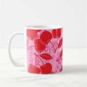 Mug Cerises Rose Rouge Pailleté (Gauche)