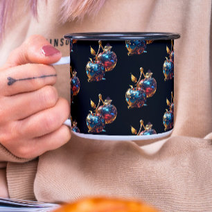Mug Cerises trempées métalliques