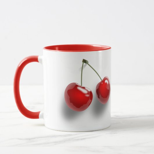 Mug Cerises vitrées par dessert rouge (Gauche)
