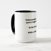 Mug Certaines personnes ont juste besoin de cinq hauts (Devant gauche)