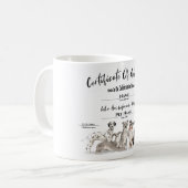 Mug Certificat d'adoption de Chien Chien Chien, Chien, (Devant gauche)