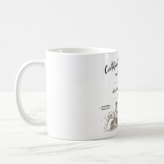 Mug Certificat d'adoption de Chien Chien Chien, Chien, (Gauche)