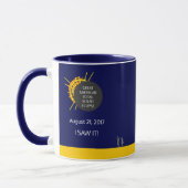 Mug Certificat d'observateur de l'Eclipse solaire amér (Gauche)