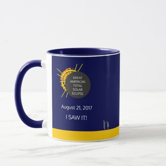 Mug Certificat d'observateur de l'Eclipse solaire amér (Gauche)
