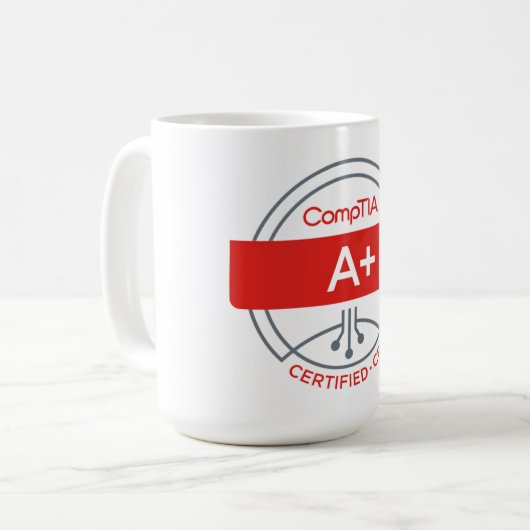 Mug certifié CompTIA A+ (Devant gauche)