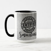 Mug Certifié Smartass Argent (Gauche)