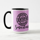 Mug Certifié Smartass Rose (Gauche)