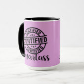 Mug Certifié Smartass Rose (Devant gauche)