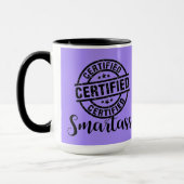 Mug Certifié Smartass Violet (Gauche)