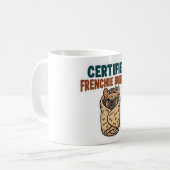 Mug Certified Frenchie Burrito Sticker (Devant gauche)