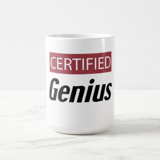 Mug Certified Genius (Centre)