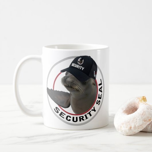 Mug Certified Security Seal | Deadpan Seal (Avec donut)