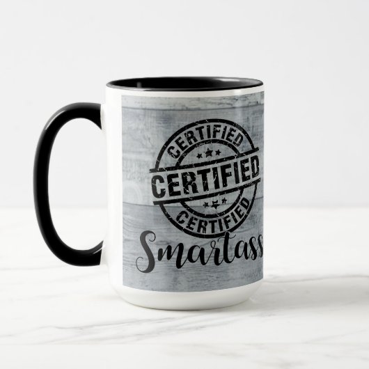Mug Certified Smartass 2 (Gauche)
