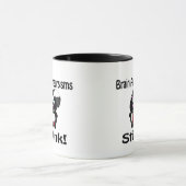 Mug Cerveau Aneurysmes puants Skunk Awareness Design (Centre)