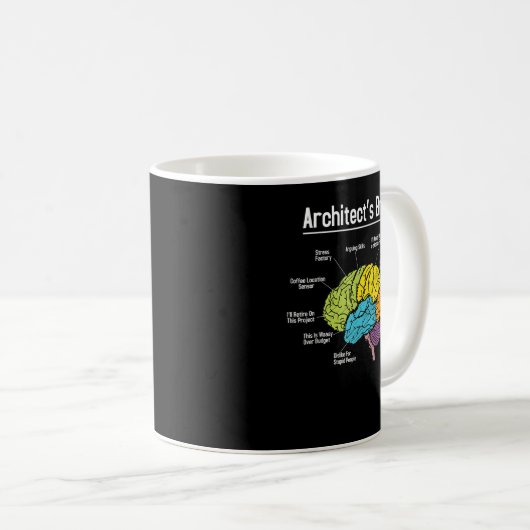 Mug Cerveau de l'architecte - Architect Architecture D (Devant droit)