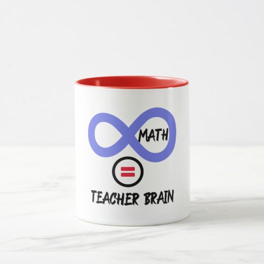 Mug Cerveau de l'enseignant = ×math Algebra T-shirt de (Centre)