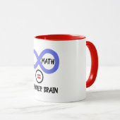 Mug Cerveau de l'enseignant = ×math Algebra T-shirt de (Devant droit)