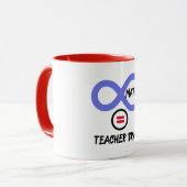 Mug Cerveau de l'enseignant = ×math Algebra T-shirt de (Devant gauche)