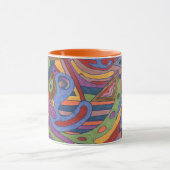 Mug Cerveau d'oiseaux, abstrait original (Centre)