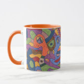 Mug Cerveau d'oiseaux, abstrait original (Gauche)