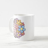 Mug Cerveau Floral Esprit (Devant gauche)