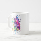 Mug Cerveau gauche contre Cerveau droit Création (Devant gauche)