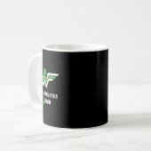 Mug Cerveau invalidé Guerrier de sensibilisation Ruban (Devant gauche)