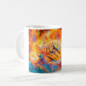 Mug Cerveau psychédélique aux couleurs vives (Devant gauche)