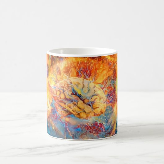 Mug Cerveau psychédélique aux couleurs vives (Centre)