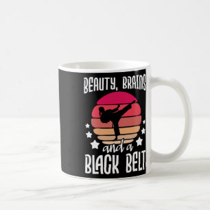 Mug Cerveaux De Beauté Et Une Ceinture Noire - Karate