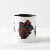 Mug Cerveaux de coeur d'oeil (Centre)