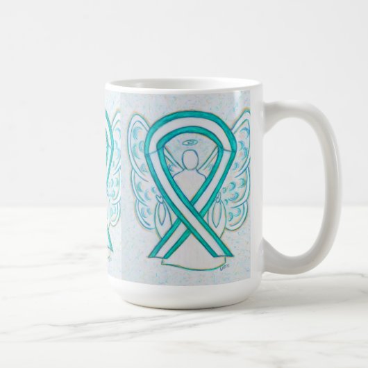 Mug Cervical Cancer Sensibilisation Ruban Angel Art Mu (Droite)