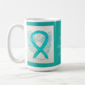 Mug Cervical Cancer Sensibilisation Ruban Angel Custom (Gauche)
