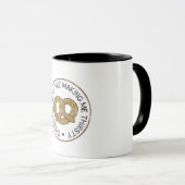 Mug Ces bretzels me rendent assoiffé (Devant droit)