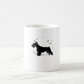 Mug Cesky Terrier Chien - Classes Silhouette de la lun (Centre)