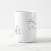 Mug Cessez de fumer avec mes vagues cérébrales (avec c (Centre)