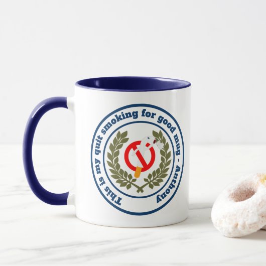 Mug Cessez de fumer - récompense de jalon (Avec donut)