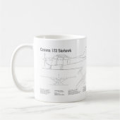 Mug Cessna 172 Skyhawk - Plan directeur de l'avion BD (Gauche)