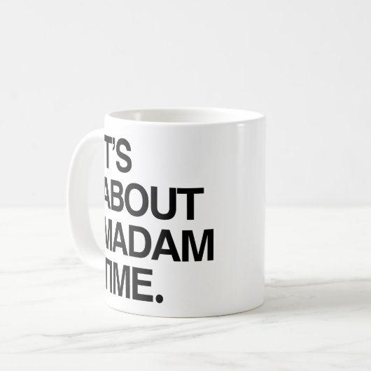 Mug C'est à propos de Mme Time (Devant gauche)
