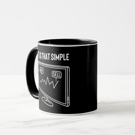 Mug C'est aussi simple que ça - Devis de négociation (Devant gauche)
