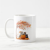 Mug C'est Automne Y'all Cat Leaf Fall Tree Bonjour Aut (Gauche)